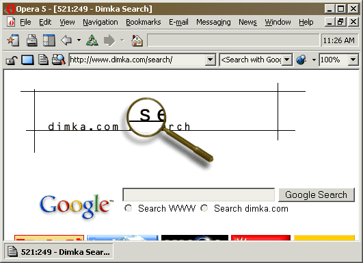 Search Dimka.com with Google