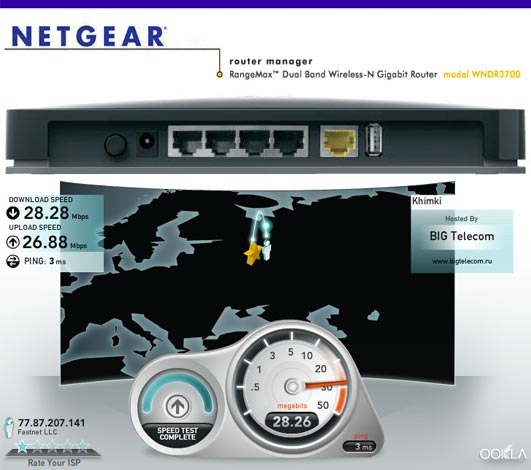 netgear wndr3700 router speedtest